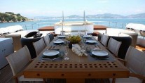 ZALIV III -  Dining on Upper Deck